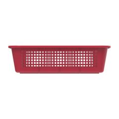 Cosmoplast Large Fruit Tray Storage Basket (Dark Red, 40 x 31 x 11 cm)