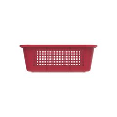 Cosmoplast Large Fruit Tray Storage Basket (Dark Red, 40 x 31 x 11 cm)