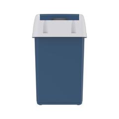 Cosmoplast Plastic Flip-Top Waste Bin W/Swing Lid (46 L, Pearl Blue)