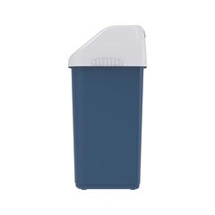 Cosmoplast Plastic Flip-Top Waste Bin W/Swing Lid (46 L, Pearl Blue)