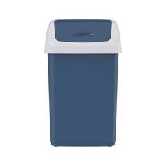 Cosmoplast Plastic Flip-Top Waste Bin W/Swing Lid (46 L, Pearl Blue)