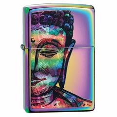Zippo Bright Buddha Design Windproof Lighter, 49136 (Multicolored)