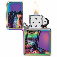 Zippo Bright Buddha Design Windproof Lighter, 49136 (Multicolored)