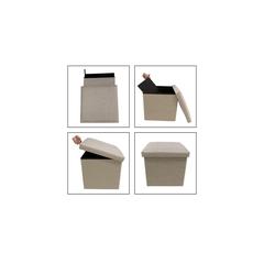 Pan Emirates Gavril Cotton Storage Ottoman (38 x 38 x 38 cm)