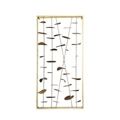 PAN Emirates Arve Framed Metal Wall Décor (Gold, 50 x 10 x 100 cm)