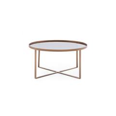 Pan Emirates Stefani Metal & Glass Coffee Table (90 x 90 x 46 cm)