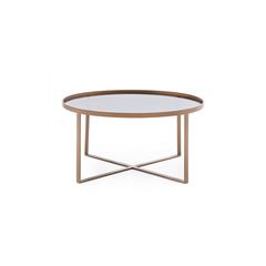 Pan Emirates Stefani Metal & Glass Coffee Table (90 x 90 x 46 cm)