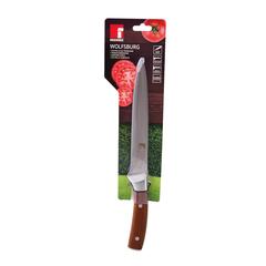 Bergner Wolfsburg Stainless Steel Carving Knife W/Wooden Handle (20 cm)