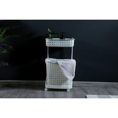 Pan Emirates Carole Plastic 2-Tier Bath Cabinet (43 x 32 x 73 cm)