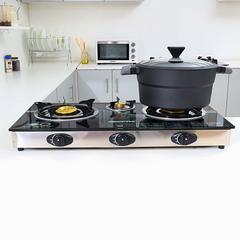 Geepas Freestanding 3-Burner Gas Cooker, GK6880 (72 x 38 x 10 cm)