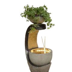 Danube Home Sifas Stone Powder & Fiberglass Fountain (49 x 37 x 90 cm)