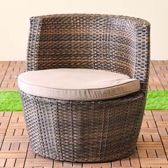 Royce 2-Seater Rattan Balcony Sofa Set W/Cushion Danube Home