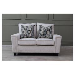 Maxfield 2-Seater Fabric & Wood Sofa Pan Emirates