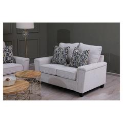 Maxfield 2-Seater Fabric & Wood Sofa Pan Emirates