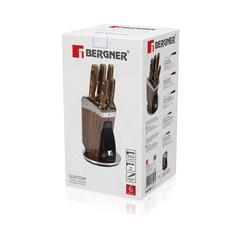 Bergner Gustorf Stainless Steel Knife Set W/Stand (6 Pc.)
