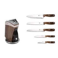 Bergner Gustorf Stainless Steel Knife Set W/Stand (6 Pc.)