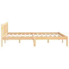vidaXL Bed Frame Solid Pinewood 150x200 cm 5FT King Size