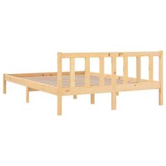 vidaXL Bed Frame Solid Pinewood 150x200 cm 5FT King Size