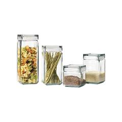 Anchor Hocking Stackable Jar with Glass Lid (2 Quart)