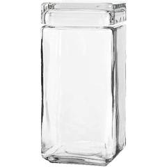 Anchor Hocking Stackable Jar with Glass Lid (2 Quart)