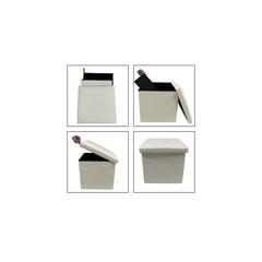 Pan Emirates Cypress PU Storage Ottoman (38 x 38 x 38 cm)
