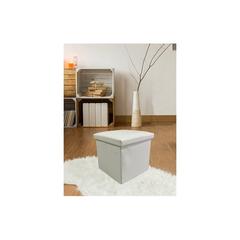 Pan Emirates Cypress PU Storage Ottoman (38 x 38 x 38 cm)
