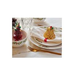 Kitchen Goods & More Wreath Print Porcelain Bowl