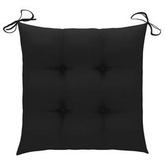vidaXL Solid Teak Wood Garden Chairs W/Cushions (50 x 53 x 90 cm, 2 pcs)