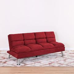 Carissa 3-Seater Fabric Sofa Bed & Ottoman Set Danube Home