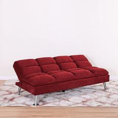 Carissa 3-Seater Fabric Sofa Bed & Ottoman Set Danube Home
