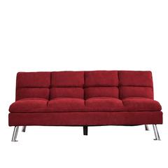 Carissa 3-Seater Fabric Sofa Bed & Ottoman Set Danube Home