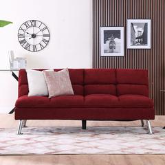Carissa 3-Seater Fabric Sofa Bed & Ottoman Set Danube Home