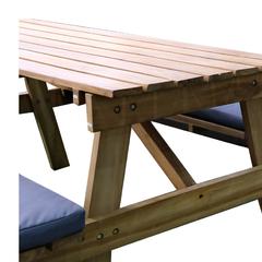 4-Seater Teak Wood Picnic Bench Oasis Casual