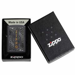 Zippo Design Windproof Lighter, 49535 218 (Black Matte)