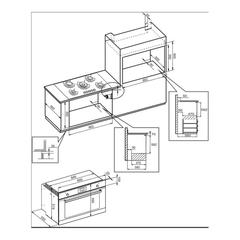 La Modano Built-In Gas Oven, LMBO902GB (130 L)