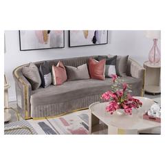 Donnelly 3-Seater Fabric & Wood Sofa Pan Emirates