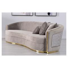 Donnelly 3-Seater Fabric & Wood Sofa Pan Emirates