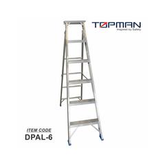 Topman Aluminum 6-Step Dual Purpose Ladder, Dpal6 (181 x 51 x 15 cm)
