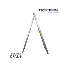 Topman Aluminum 6-Step Dual Purpose Ladder, Dpal6 (181 x 51 x 15 cm)