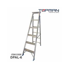 Topman Aluminum 6-Step Dual Purpose Ladder, Dpal6 (181 x 51 x 15 cm)