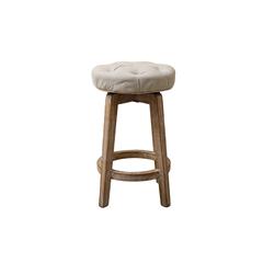 Pan Emirates Steller Fabric & Wood High Stool W/Sviwel Seat (38 x 38 x 60 cm)