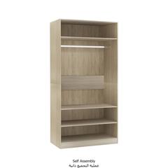 vidaXL Wardrobe Sonoma Oak 100x50x200 cm Engineered Wood