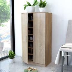 vidaXL Shoe Cabinet 7 Shelves Oak ( 55 x 35 x 108 cm)
