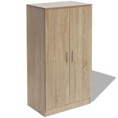 vidaXL Shoe Cabinet 7 Shelves Oak ( 55 x 35 x 108 cm)
