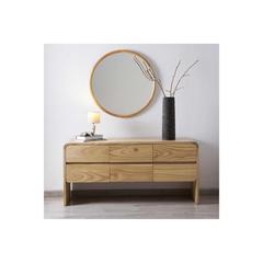 Pan Emirates Arc 6-Drawer Dresser (Natural)
