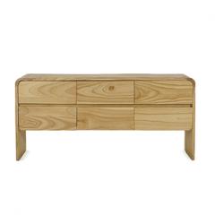 Pan Emirates Arc 6-Drawer Dresser (Natural)