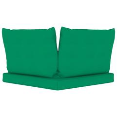 vidaXL Pallet Sofa Cushions 3 pcs Green Fabric