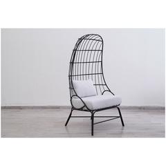 Pan Emirates Tribble Fabric & Metal Accent Chair (80 x 69 x 152 cm)