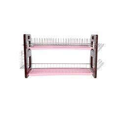 Royalford Stainless Steel 2 -Tier Dish Drainer Rack (56 x 26 x 35 cm)