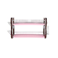 Royalford Stainless Steel 2 -Tier Dish Drainer Rack (56 x 26 x 35 cm)